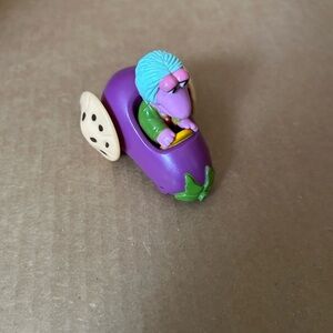 Happy Meal Toy Vintage 1988 Fraggle Rock Mokey in eggplant car